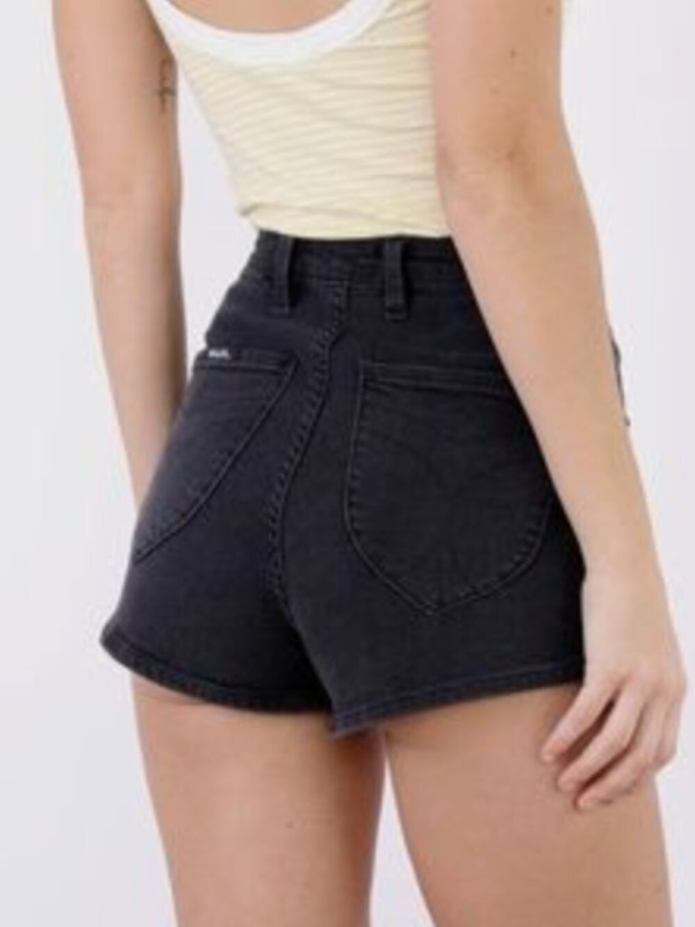 Rolla's Hightails High Waisted Shorts Faded Black